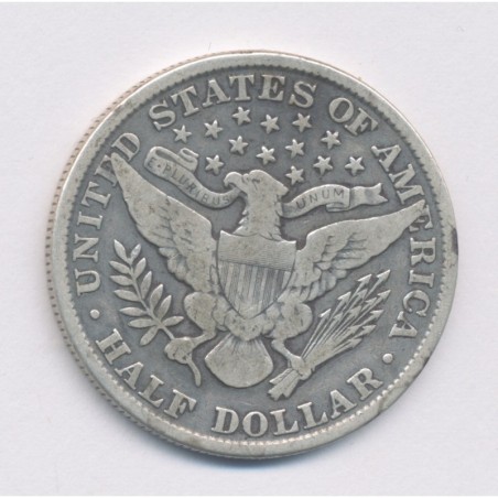 Etats-Unis - 1/2 Dollar Liberty - 1902 - argent - TB+