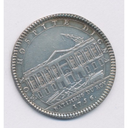 Jeton - Louis XV - Batiments du roy - 1756 - argent - TTB
