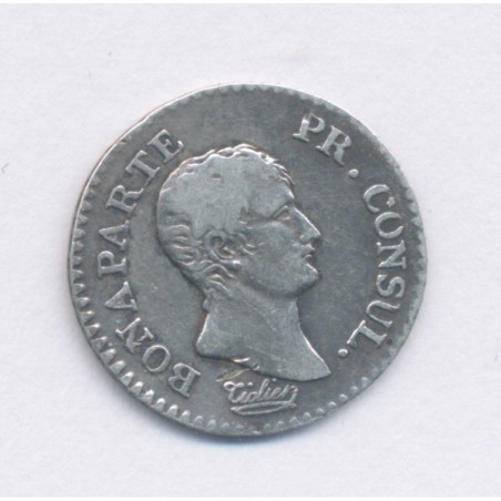 1/4 Franc Bonaparte 1er consul - AN 12 A Paris - TB/TB+