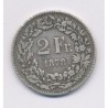 Suisse - 2 Francs - 1878 B Berne - argent - TB
