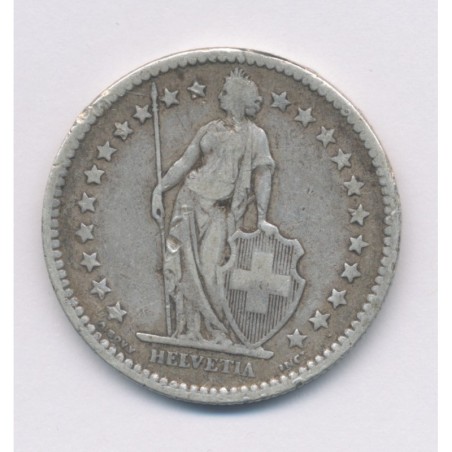 Suisse - 2 Francs - 1878 B Berne - argent - TB