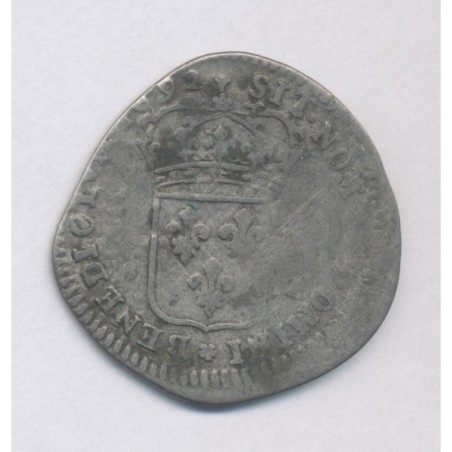 Louis XIV - 15 Deniers 1692 M Toulouse - billon - TB