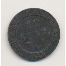 Guyane - 10 centimes - 1846 A