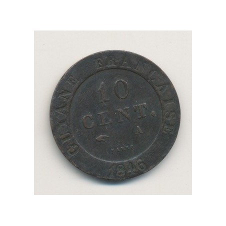 Guyane - 10 centimes - 1846 A