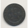 Guyane - 10 centimes - 1846 A