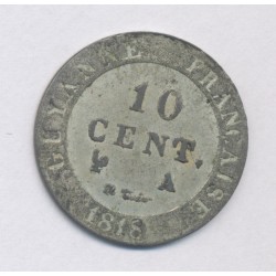Guyane - 10 centimes 1818 A Paris - TB+