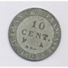 Guyane - 10 centimes 1818 A Paris - TB+