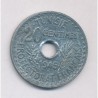 Tunisie - 20 centimes 1945 - zinc - TTB+