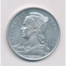 Madagascar - 5 Francs 1953 - alu - SUP+ 2