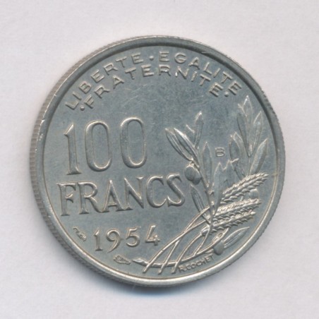 100 Francs cochet - 1954 B - cupro-nickel - SPL+