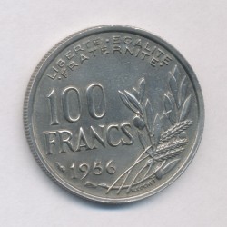 100 Francs cochet - 1956 - cupro-nickel - TTB+