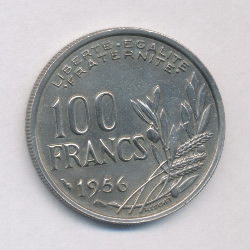 100 Francs cochet - 1956 - cupro-nickel - TTB+