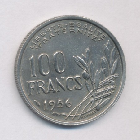 100 Francs cochet - 1956 - cupro-nickel - TTB+