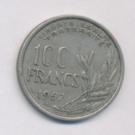 100 Francs cochet - 1957 - cupro-nickel - TTB