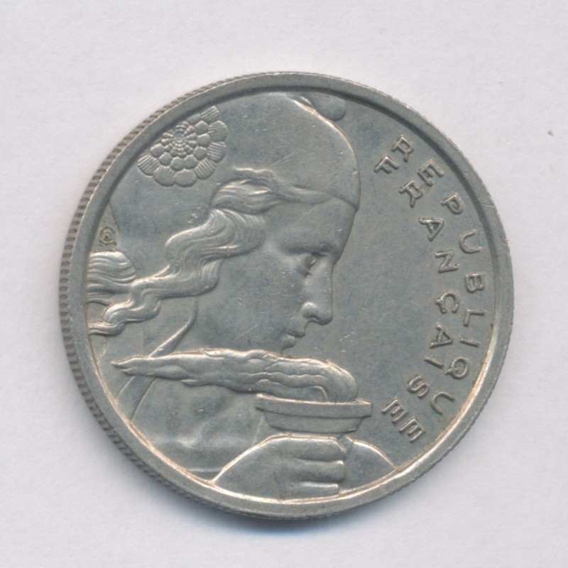 100 Francs cochet - 1957 B - cupro-nickel - TTB+