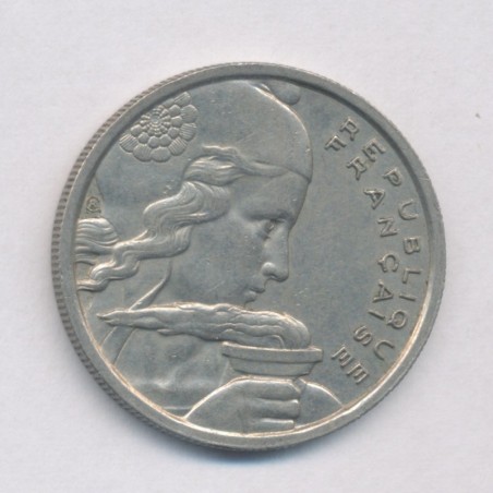 100 Francs cochet - 1957 B - cupro-nickel - TTB+