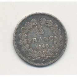 1/2 Franc Louis Philippe I - 1840 B Rouen 2