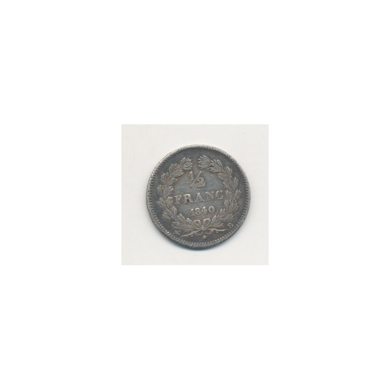 1/2 Franc Louis Philippe I - 1840 B Rouen