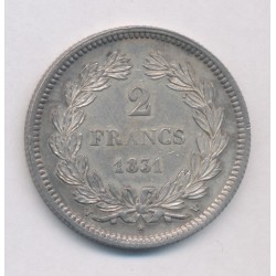 Louis philippe I - 2 Francs - 1831 W Lille - SPL 2