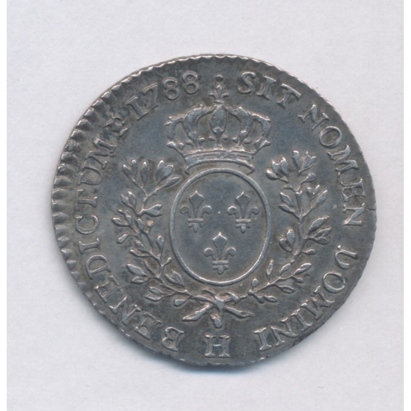 Louis XVI - 1/10 écu - 1788 H La Rochelle - SUP+