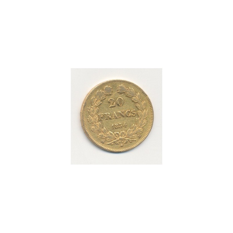 Louis philippe I - 20 Francs Or - 1834 B Rouen - Tête laurée