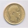 10 Francs Or - 1854 A Paris - Petit module - tranche cannelée- Napoléon III Tête nue - SUP