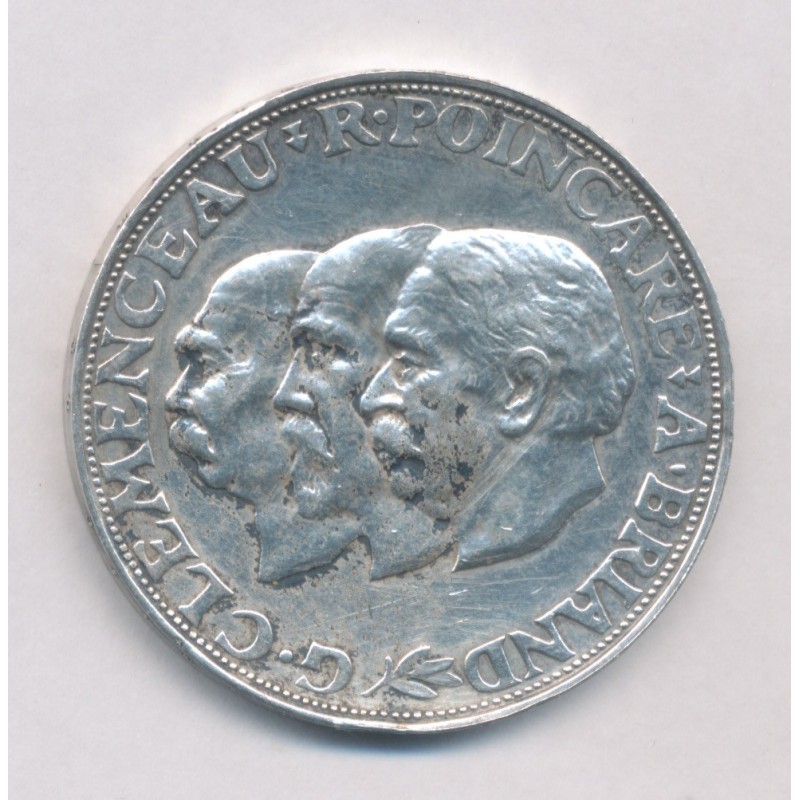 Module de 20 Francs - 1929 - 10e anniversaire de la paix - argent - TTB