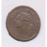 Louis XVI - Liard - 1791 T Nantes - cuivre - SUP