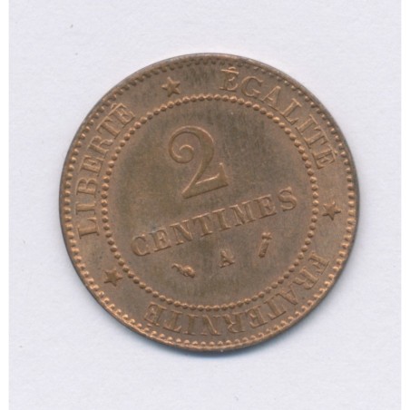 2 centimes Cérès - 1888 A Paris - SPL