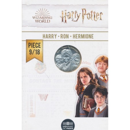 10 Euro Harry Potter 2021 - Harry Ron et Hermione - N°9 - argent