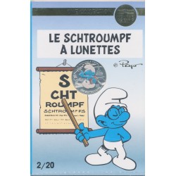 10 Euro 2020 - Le Schtroumpf à lunettes - N°2 - argent