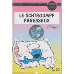 10 Euro 2020 - Le Schtroumpf paresseux - N°3 - argent