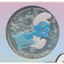 10 Euro 2020 - Le Schtroumpf paresseux - N°3 - argent 2
