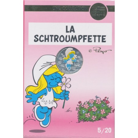 10 Euro 2020 - La Schtroumpfette - N°5 - argent