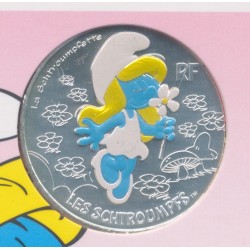 10 Euro 2020 - La Schtroumpfette - N°5 - argent 2