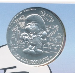 10 Euro 2020 - Le Schtroumpf docteur - N°6 - argent 2