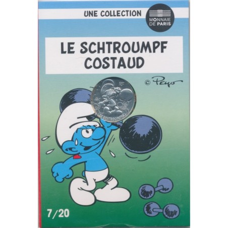 10 Euro 2020 - Le Schtroumpf costaud - N°7 - argent