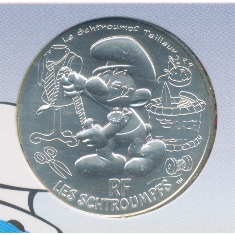 10 Euro 2020 - Le Schtroumpf tailleur - N°9 - argent