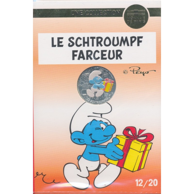 10 Euro 2020 - Le Schtroumpf farceur - N°12 - argent