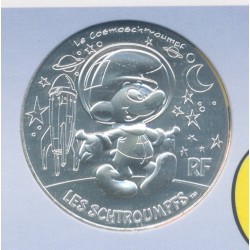 10 Euro 2020 - Le Schtroumpf cosmonaute - N°16 - argent 2