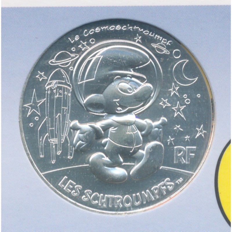 10 Euro 2020 - Le Schtroumpf cosmonaute - N°16 - argent