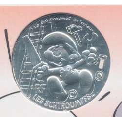 10 Euro 2020 - Le Schtroumpf bricoleur - N°17 - argent 2