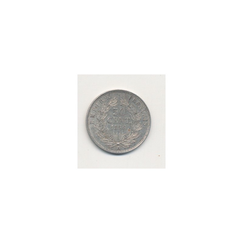 50 centimes Napoléon III - 1856 A Paris - Tête nue