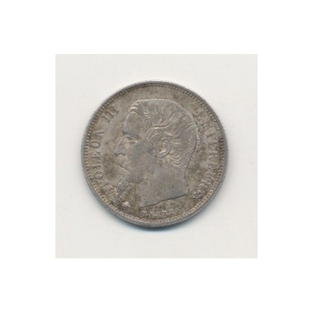 50 centimes Napoléon III - 1856 BB Strasbourg - Tête nue