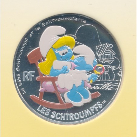 50 Euro 2020 - Le bébé Schtroumpf - argent