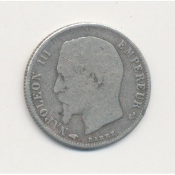 50 centimes Napoléon III - 1859 A Paris - Tête nue