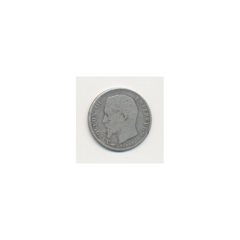 50 centimes Napoléon III - 1859 A Paris - Tête nue