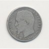 50 centimes Napoléon III - 1859 A Paris - Tête nue