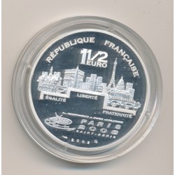 1 1/2 Euro - Sauter - 2003 - argent BE - Paris 2003 2