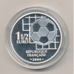1 1/2 Euro - Centenaire de la FIFA - argent BE - 2004 2